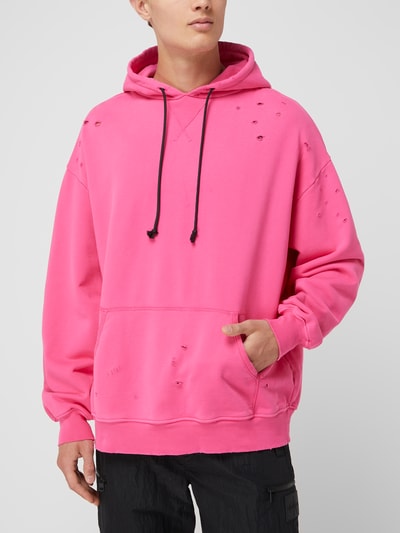 Progetto7 Hoodie im Destroyed-Look Pink 4