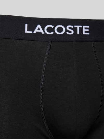 Lacoste Obcisłe bokserki z elastycznym paskiem z logo w zestawie 5 szt. Czarny 2