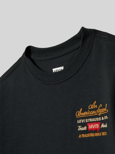 Levi’s® Kids Bluzka z długim rękawem z wyhaftowanym logo Czarny 2