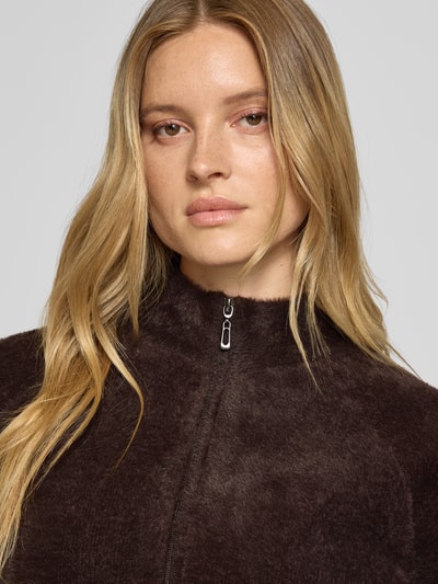 Betty Barclay Regular jack in gebreide look, model 'September' Chocoladebruin - 3