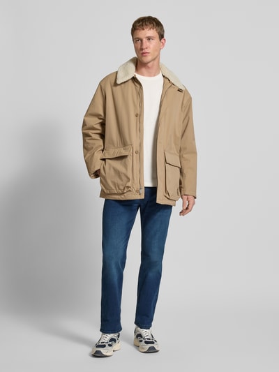 JACK & JONES Straight fit Jeans van Katoenmix Model 'CLARK ORIGINAL' Donkerblauw - 1