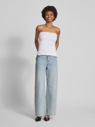 Review Bandeau-Top mit Raffungen Weiss 1