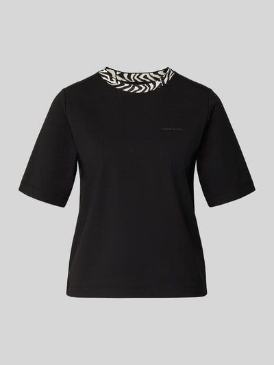 Marc Cain T-Shirt mit Rundhalsausschnitt Black 2