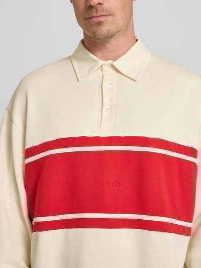 Forét Langarmshirt aus Escorial Wolle mit Polokragen Modell 'MATCH' Offwhite 3