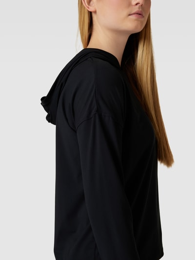 Roxy Bluza z kapturem i wyhaftowanym logo model ‘NATURALLY ACTIVE HOODIE’ Czarny 3