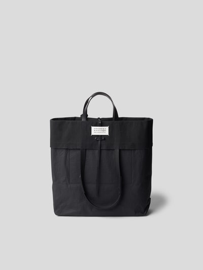 Maison Margiela Tote Bag mit Label-Applikation Black 6