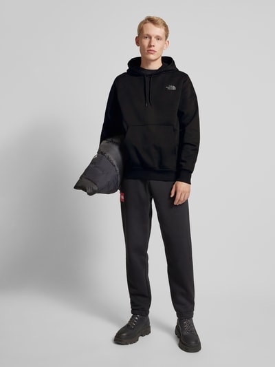 The North Face Hoodie met labelprint Zwart - 1