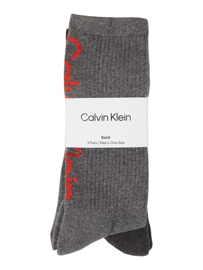 CK Calvin Klein Socken mit Stretch-Anteil im 3er-Pack  Anthrazit Melange 2