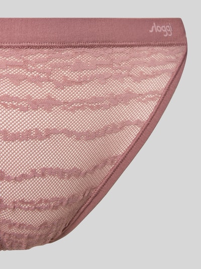 Sloggi String in meshlook, model 'Lenzing's Tencel™' Mauve - 2