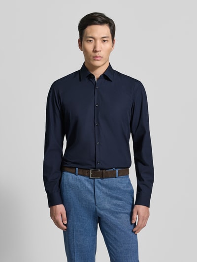 HUGO Slim Fit Businesshemd aus reiner Baumwolle Modell 'KOEY' Marine 4