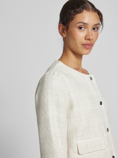 comma Blazer mit Strukturmuster Weiss 3