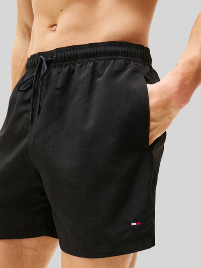 Tommy Hilfiger Regular Fit Badehose mit Logo Stitching Black 2