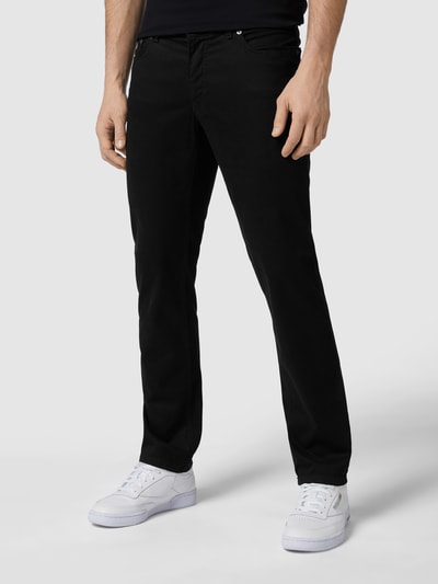 Brax Regular fit stoffen broek met stretch, model 'Cooper' Zwart - 4