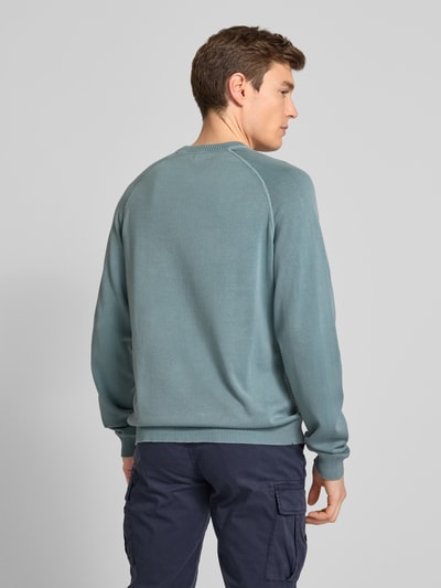 Napapijri Gebreide pullover met raglanmouwen, model 'ZANCA' IJsblauw - 5