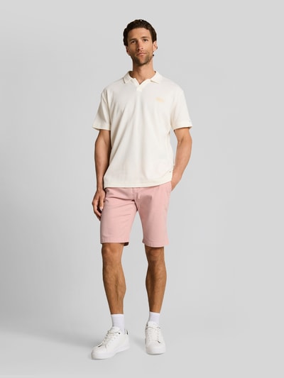 Tom Tailor Slim Fit Chinoshorts aus reiner Baumwolle Pink 1