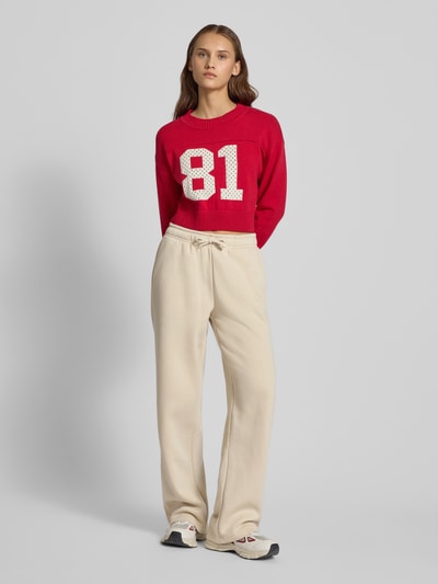 Only Comfort Fit Sweatpants mit Baumwollanteil Modell 'BEST' Ecru 1