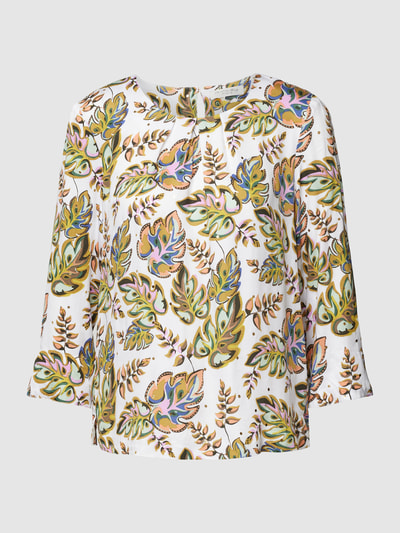 Christian Berg Woman Blouseshirt met bloemenmotief Offwhite - 2