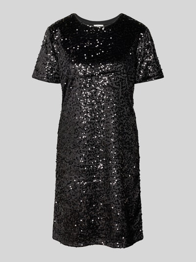 s.Oliver RED LABEL Fließendes Cocktailkleid mit Paillettenbesatz BLACK 2
