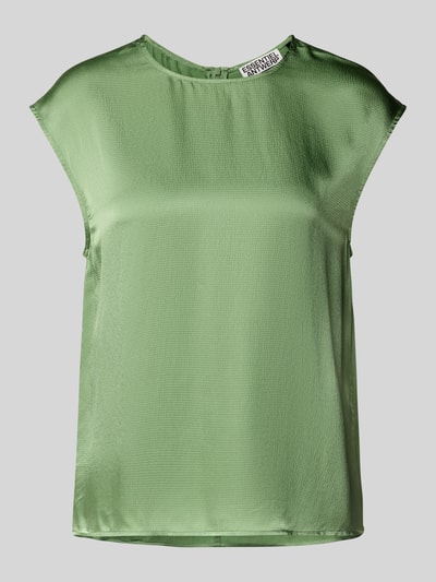 Essentiel Antwerp Blouseshirt van viscose met ronde hals, model 'Hoof' Mintgroen - 2