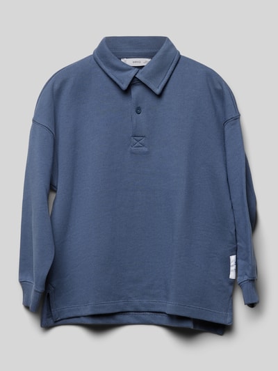 Mango Sweatshirt mit Label-Detail Rauchblau 1