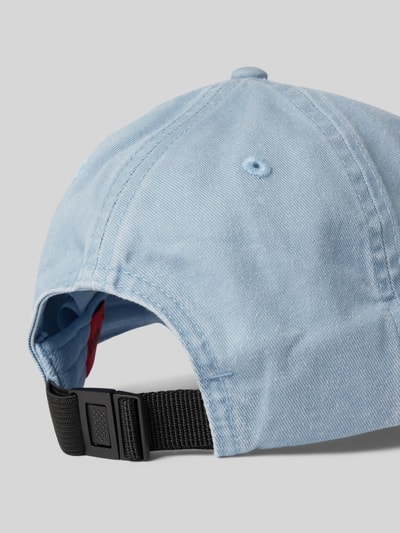 HUGO Basecap mit Label-Stitching Modell 'Mett' Hellblau 3