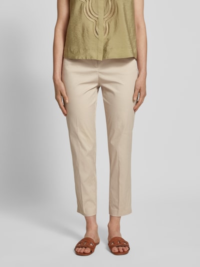 Brax Broek in verkorte pasvorm met steekzakken, model 'MARA' Beige - 4