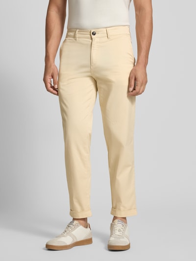 BOSS Orange Straight Leg Chino aus Baumwoll-Mix  Kitt 4