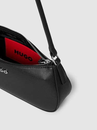 HUGO Handtasche mit Logo-Applikation Modell 'CHRIS' Black 5