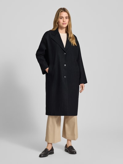 WITHBLACK Jas met reverskraag Marineblauw gemêleerd - 4