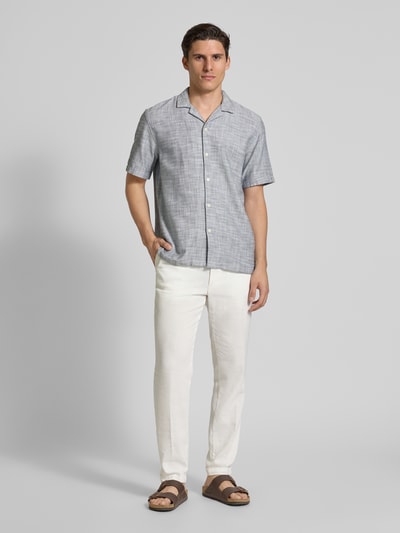 Tom Tailor Denim Relaxed Fit Freizeithemd aus reiner Baumwolle Petrol 1