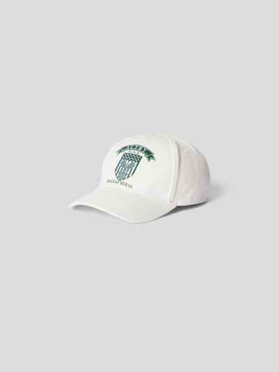 Autry Cap mit Label-Stitching Weiß 2
