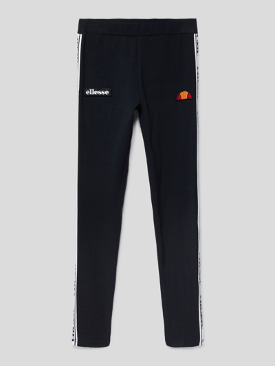 Ellesse Spodnie dresowe z wypustkami model ‘Nago’ Czarny 1