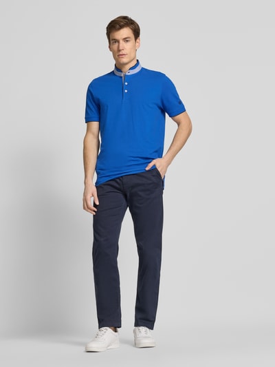 Christian Berg Men Regular fit poloshirt met opstaande kraag Koningsblauw - 1