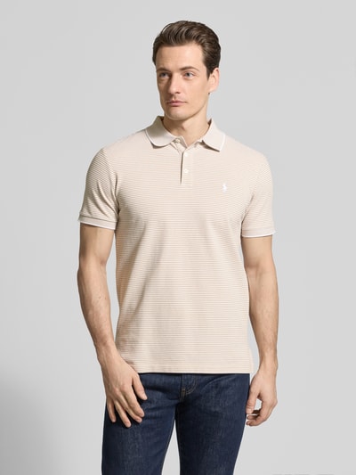 Polo Ralph Lauren Slim Fit Poloshirt aus Baumwoll-Mix Khaki 4