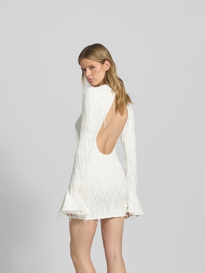 ROTATE Minikleid mit Rundhalsausschnitt Weiss 5