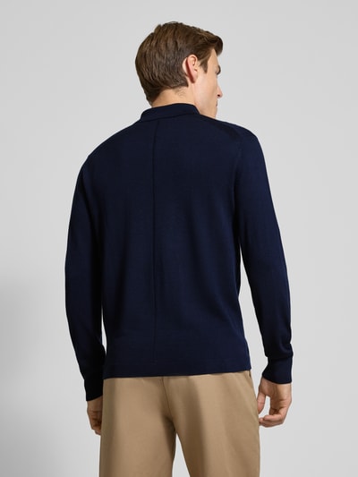 CK Calvin Klein Strickpullover mit Polokragen Marine 5