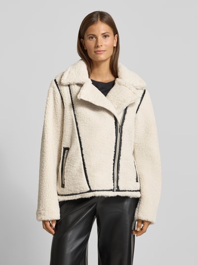 Christian Berg Woman Selection Jack met teddybont en platte kraag Offwhite - 4