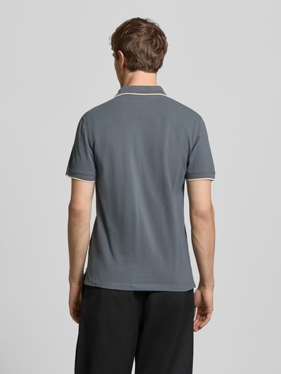 Blend Koszulka polo o kroju regular fit z wyhaftowanym logo Model 'Hedin' Ciemnoszary 5