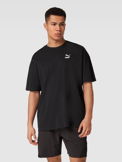 PUMA PERFORMANCE Oversized T-shirt met labelprint, model 'CLASSICS' Zwart - 4