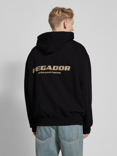 Pegador Oversized Hoodie mit Label-Print Black 5