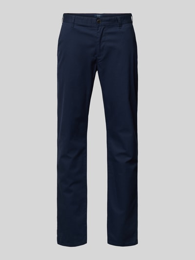 MCNEAL Slim Fit Chino mit Strukturmuster Marine 1