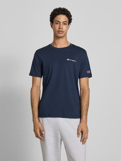 Champion T-Shirt mit Label-Stitchings und Rundhalsausschnitt Marine 4