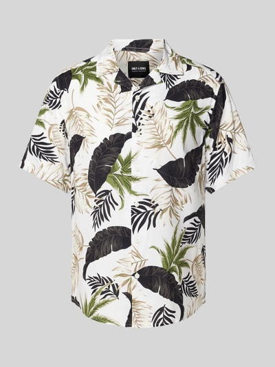 Only & Sons Regular fit vrijetijdsoverhemd met all-over print, model 'WAYNE LIFE' Offwhite - 2