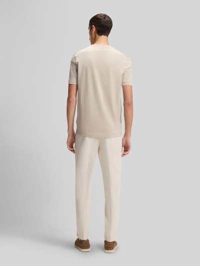 BOSS Regular Fit T-Shirt mit Logo Detail Modell 'THOMPSON_01' Beige 5