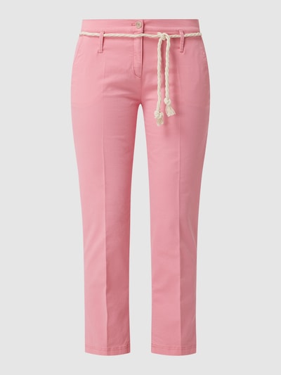 Brax Cropped Chino aus Baumwolle Modell 'Mel' Pink 2