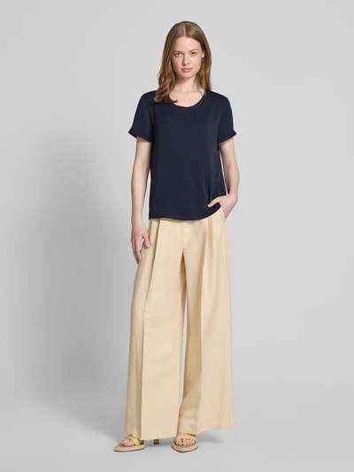 Marc Cain Blusenshirt mit Rundhalsausschnitt Marine 1