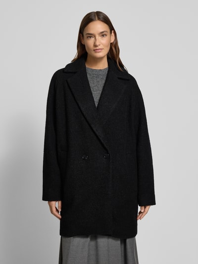 BOSS Lange wollen jas met reverskraag, model 'CALODINO2' Zwart - 4