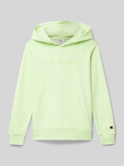 CHAMPION Hoodie met labelstitching Appeltjesgroen - 1