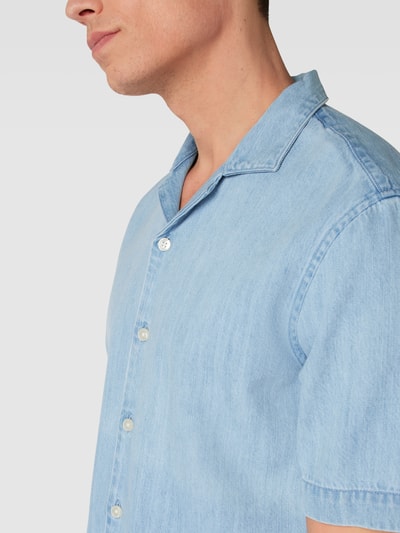 JAKE*S STUDIO MEN Jeanshemd mit Reverskragen Jeansblau 3