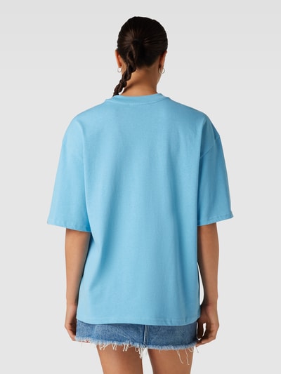 REVIEW Oversized T-shirt met REVIEW-print Lichtblauw - 5